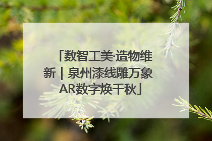 数智工美·造物维新｜泉州漆线雕万象 AR数字焕千秋