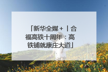 新华全媒＋丨合福高铁十周年：高铁铺就康庄大道