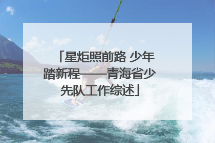 星炬照前路 少年踏新程——青海省少先队工作综述