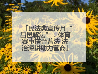 民法典宣传月“昌邑解法”：体育赛事搭台普法 法治深耕助力营商