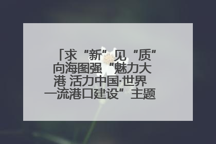 求“新”见“质” 向海图强“魅力大港 活力中国·世界一流港口建设”主题宣传活动走进山东