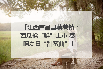 江西南昌县蒋巷镇：西瓜抢“鲜”上市 奏响夏日“甜蜜曲”