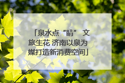 泉水点“睛” 文旅生花 济南以泉为媒打造新消费空间