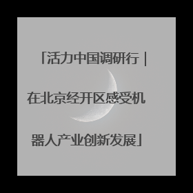 活力中国调研行｜在北京经开区感受机器人产业创新发展