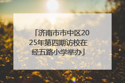 济南市市中区2025年第四期访校在经五路小学举办