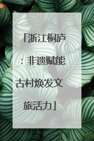 浙江桐庐：非遗赋能古村焕发文旅活力