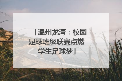 温州龙湾：校园足球班级联赛点燃学生足球梦