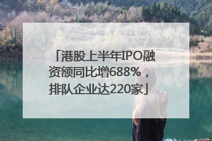 港股上半年IPO融资额同比增688%，排队企业达220家