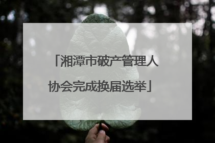 湘潭市破产管理人协会完成换届选举