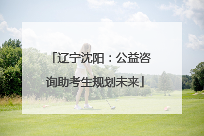 辽宁沈阳：公益咨询助考生规划未来