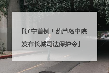 辽宁首例！葫芦岛中院发布长城司法保护令