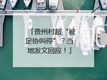 贵州村超“被足协叫停”？当地发文回应！