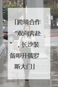 跨境合作“双向奔赴”，长沙装备叩开俄罗斯大门