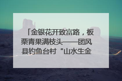金银花开致富路，板栗青果满枝头——团风县钓鱼台村“山水生金”谱写共富新篇章