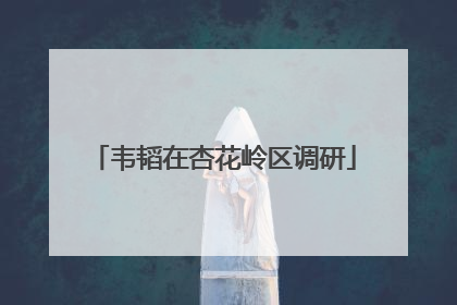 韦韬在杏花岭区调研