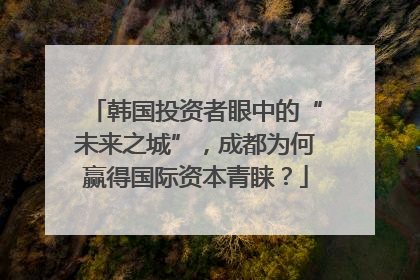 韩国投资者眼中的“未来之城”，成都为何赢得国际资本青睐？
