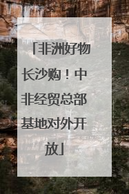 非洲好物长沙购！中非经贸总部基地对外开放
