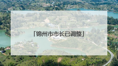 锦州市市长已调整