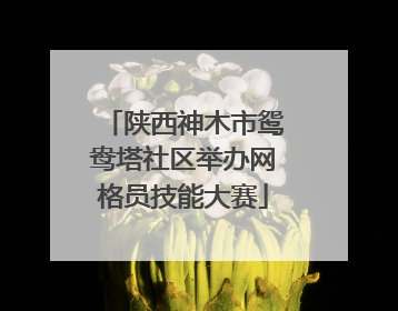 陕西神木市鸳鸯塔社区举办网格员技能大赛