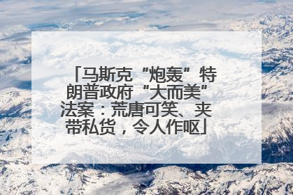 马斯克“炮轰”特朗普政府“大而美”法案：荒唐可笑、夹带私货，令人作呕
