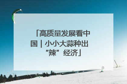 高质量发展看中国｜小小大蒜种出“辣”经济