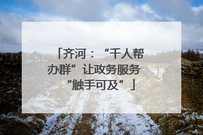 齐河：“千人帮办群”让政务服务“触手可及”
