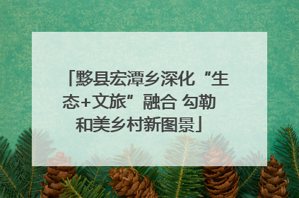 黟县宏潭乡深化“生态+文旅”融合 勾勒和美乡村新图景