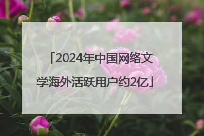 2024年中国网络文学海外活跃用户约2亿
