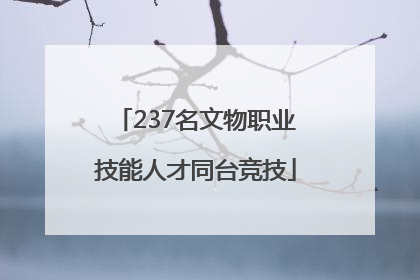 237名文物职业技能人才同台竞技