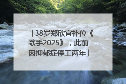 38岁郑欣宜补位《歌手2025》，此前因抑郁症停工两年
