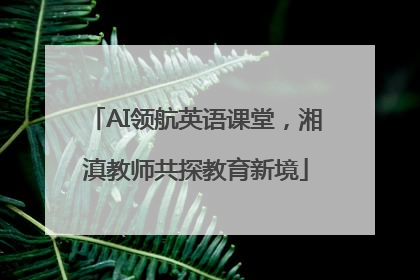 AI领航英语课堂，湘滇教师共探教育新境